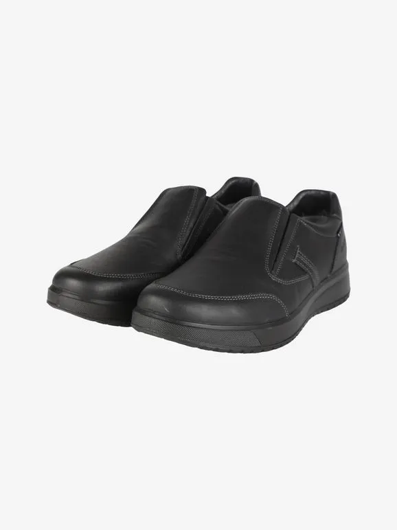 Grisport Zapatos de piel sin cordones para hombre.