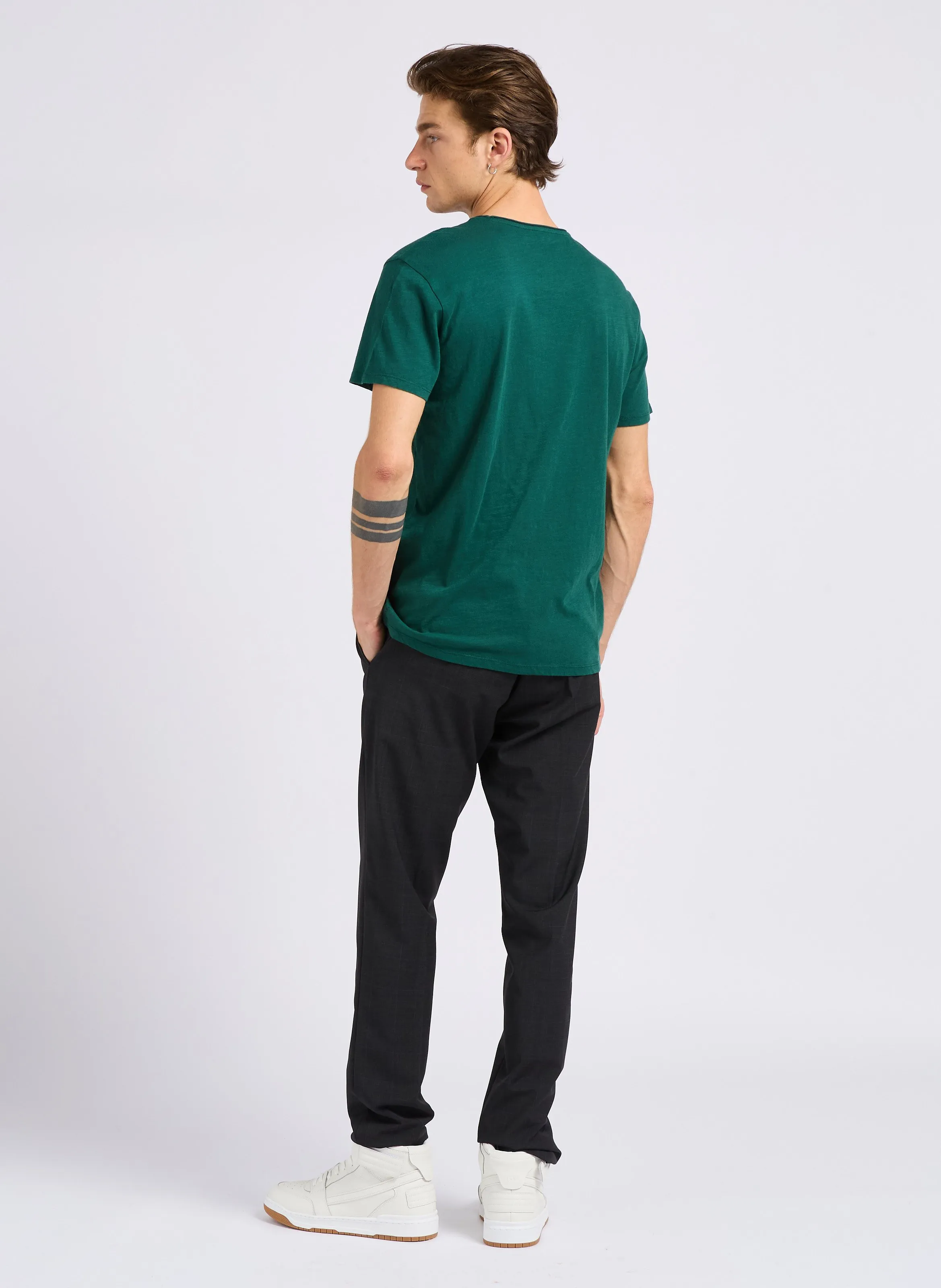 IKKS Pantalón de traje de lana mezclada en gris