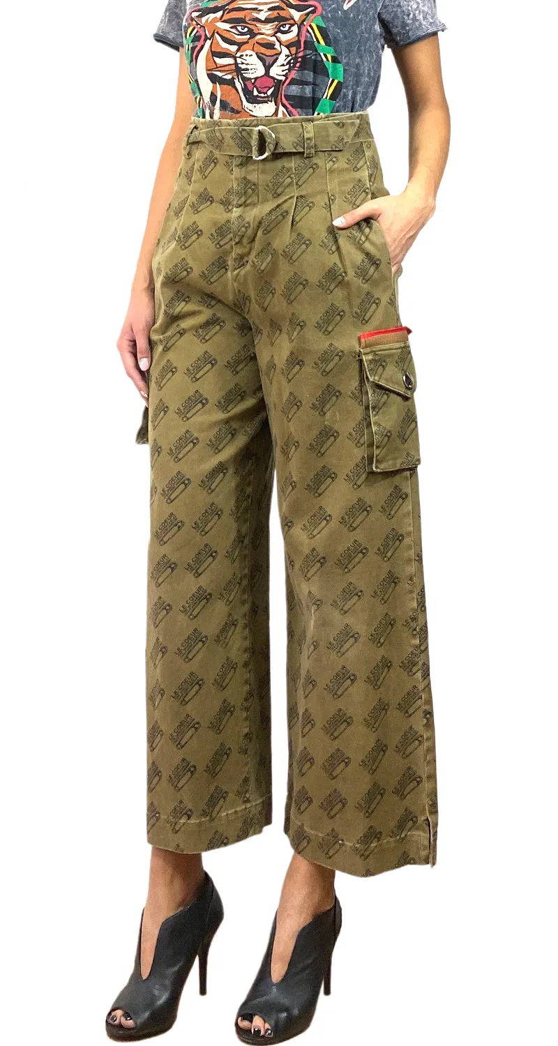 JAZMIN CHEBAR Pantalón Estampado Alfileres