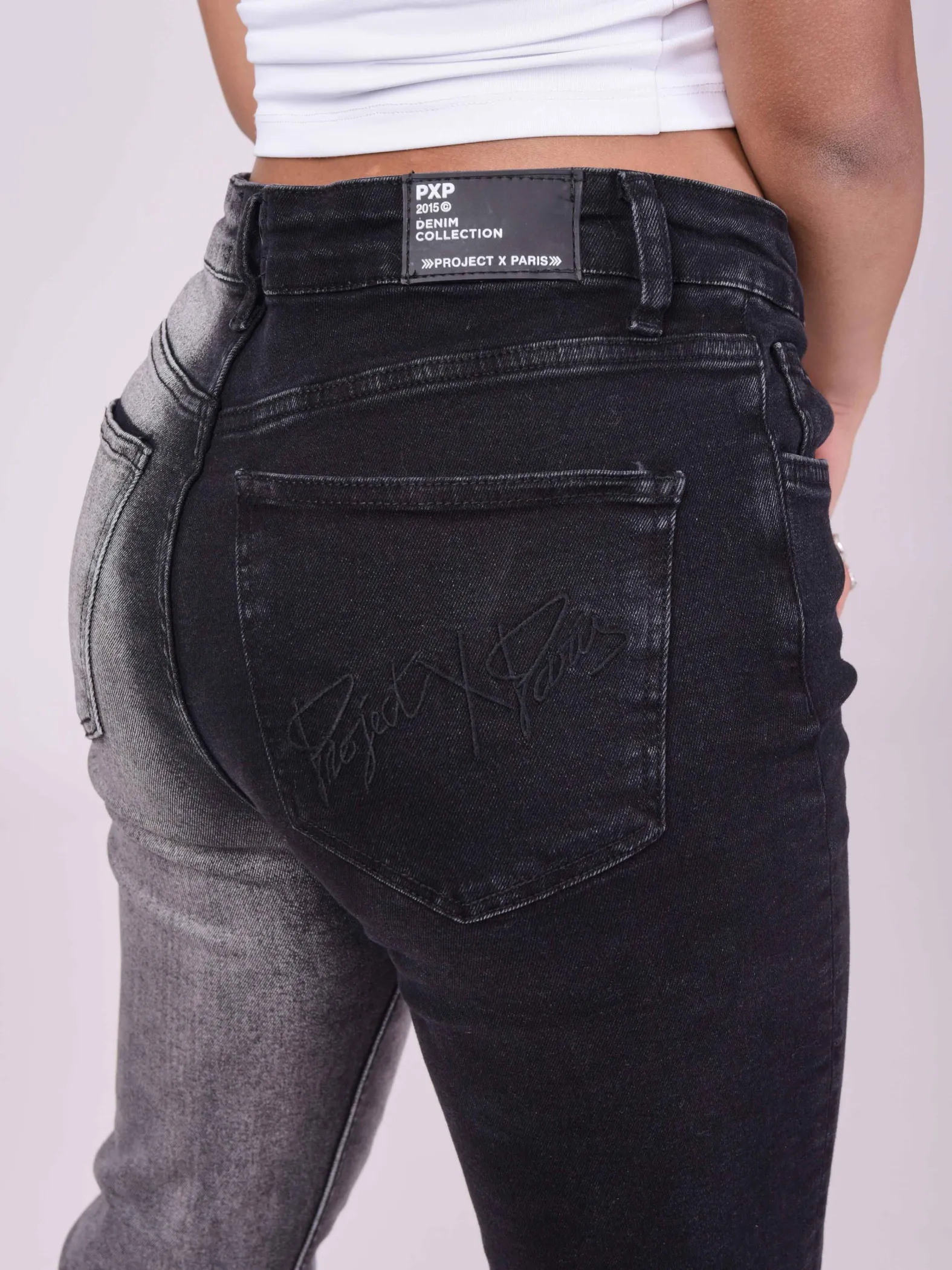 Jeans slim fit bicolor