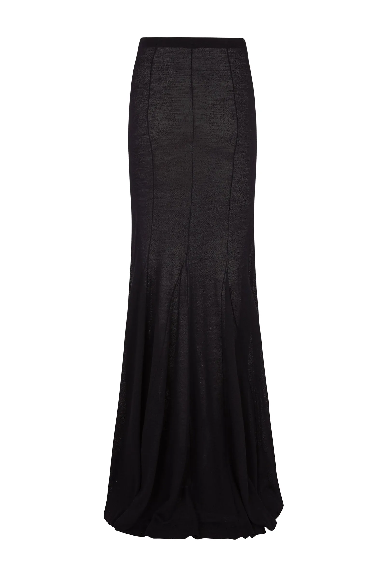 Jenna, skirt in black virgin wool
