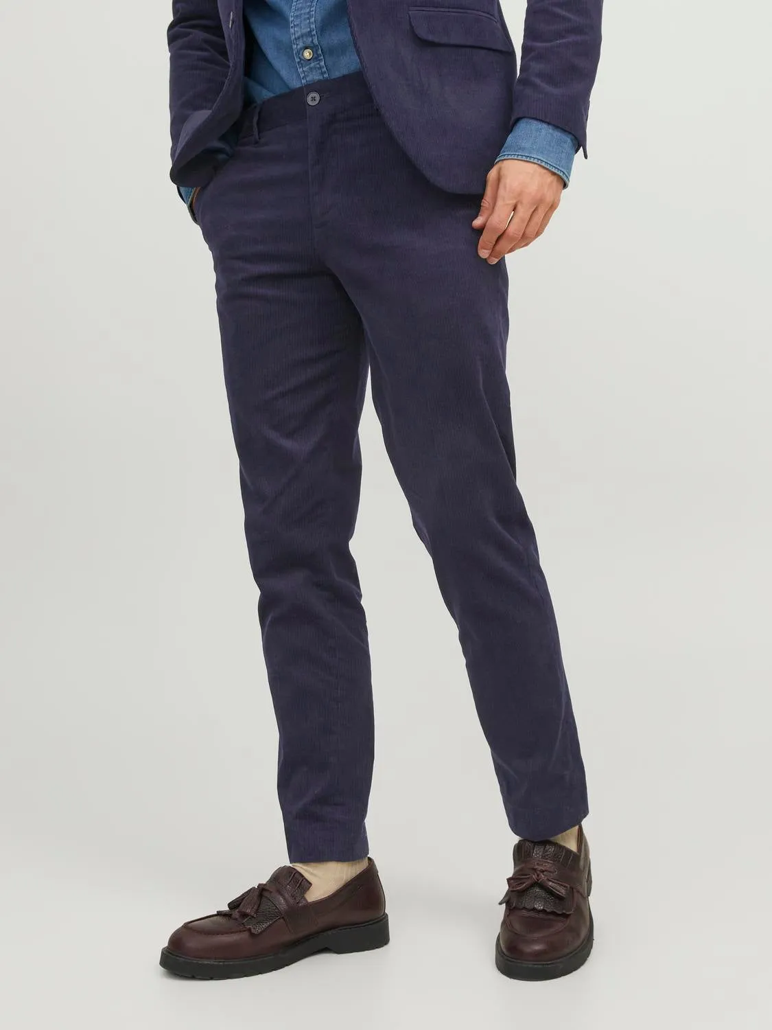 JPRCORDUROY Pantalones de vestir Corte slim | Azul oscuro | Jack & Jones®