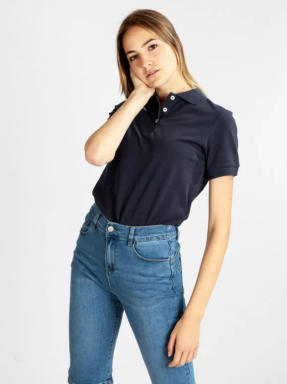 Kappa Polo de mujer de manga corta en algodón