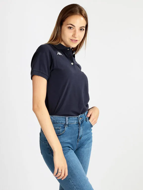 Kappa Polo de mujer de manga corta en algodón