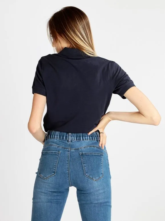 Kappa Polo de mujer de manga corta en algodón