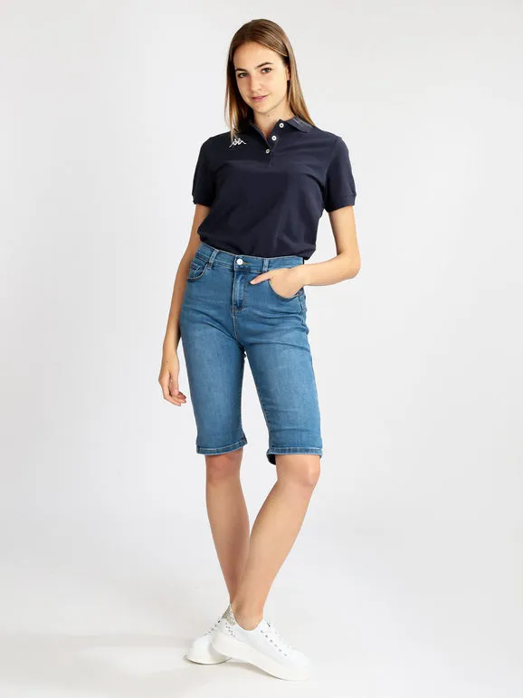 Kappa Polo de mujer de manga corta en algodón
