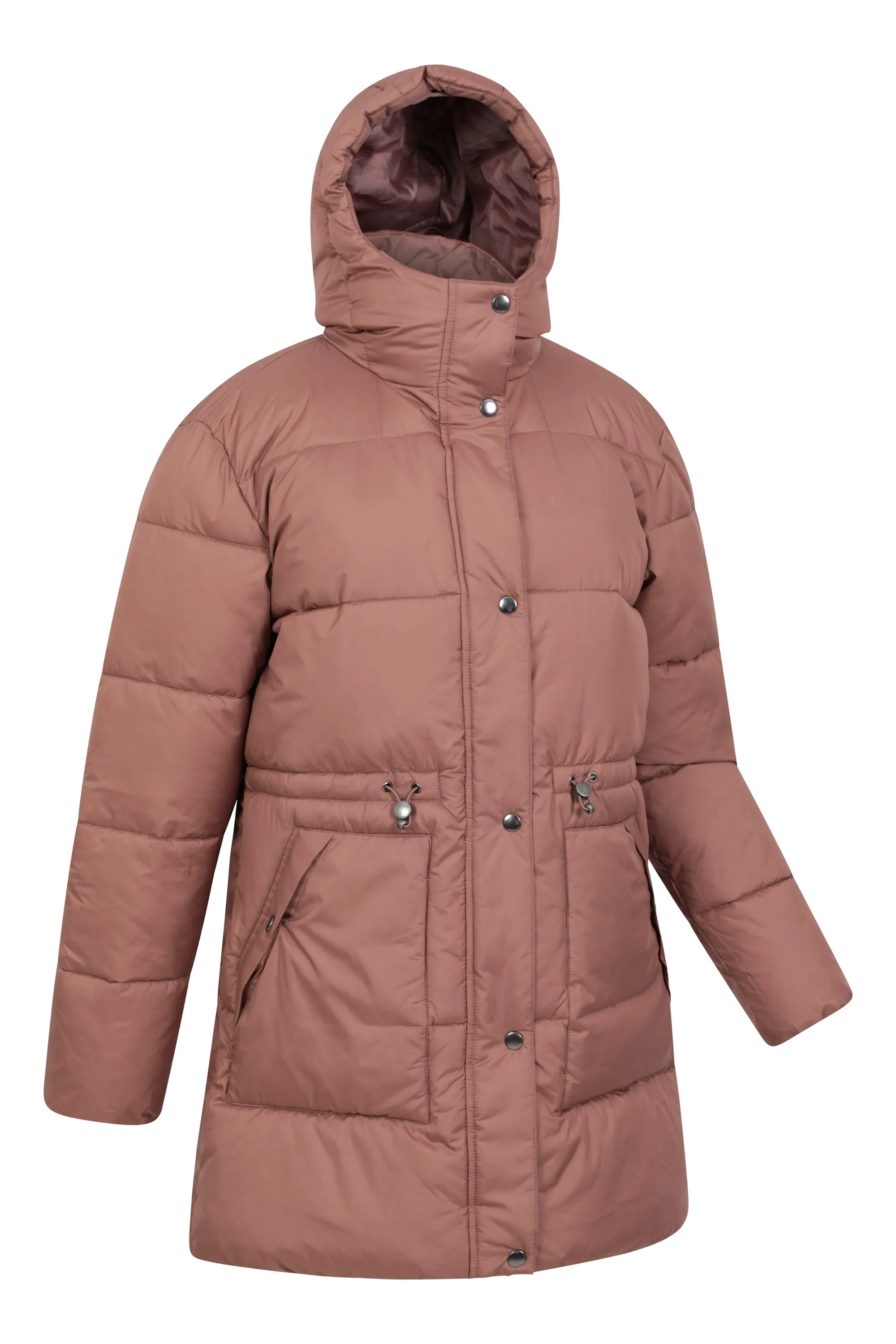 Kentish chaqueta acolchada con cinturón para mujer