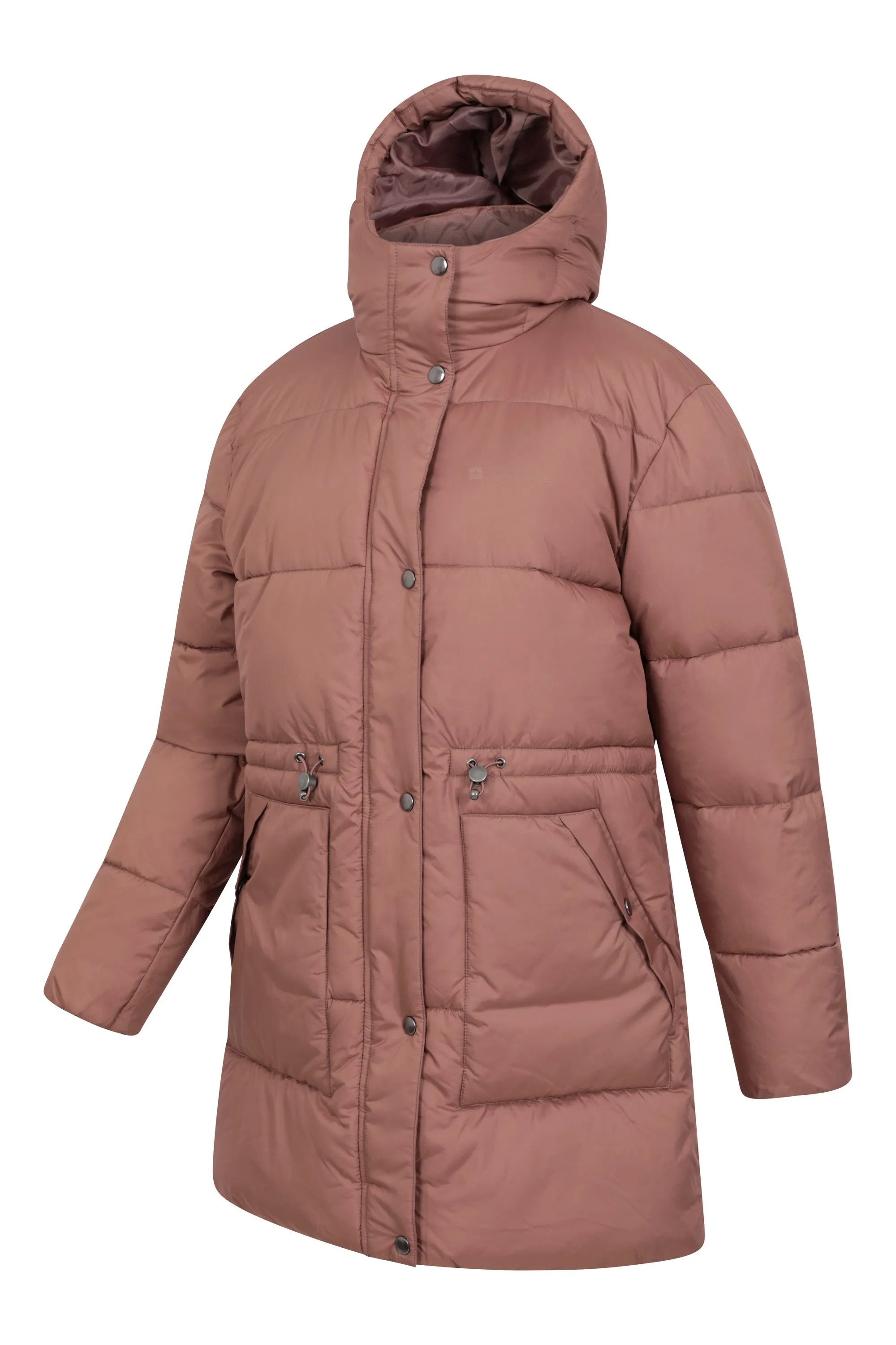 Kentish chaqueta acolchada con cinturón para mujer