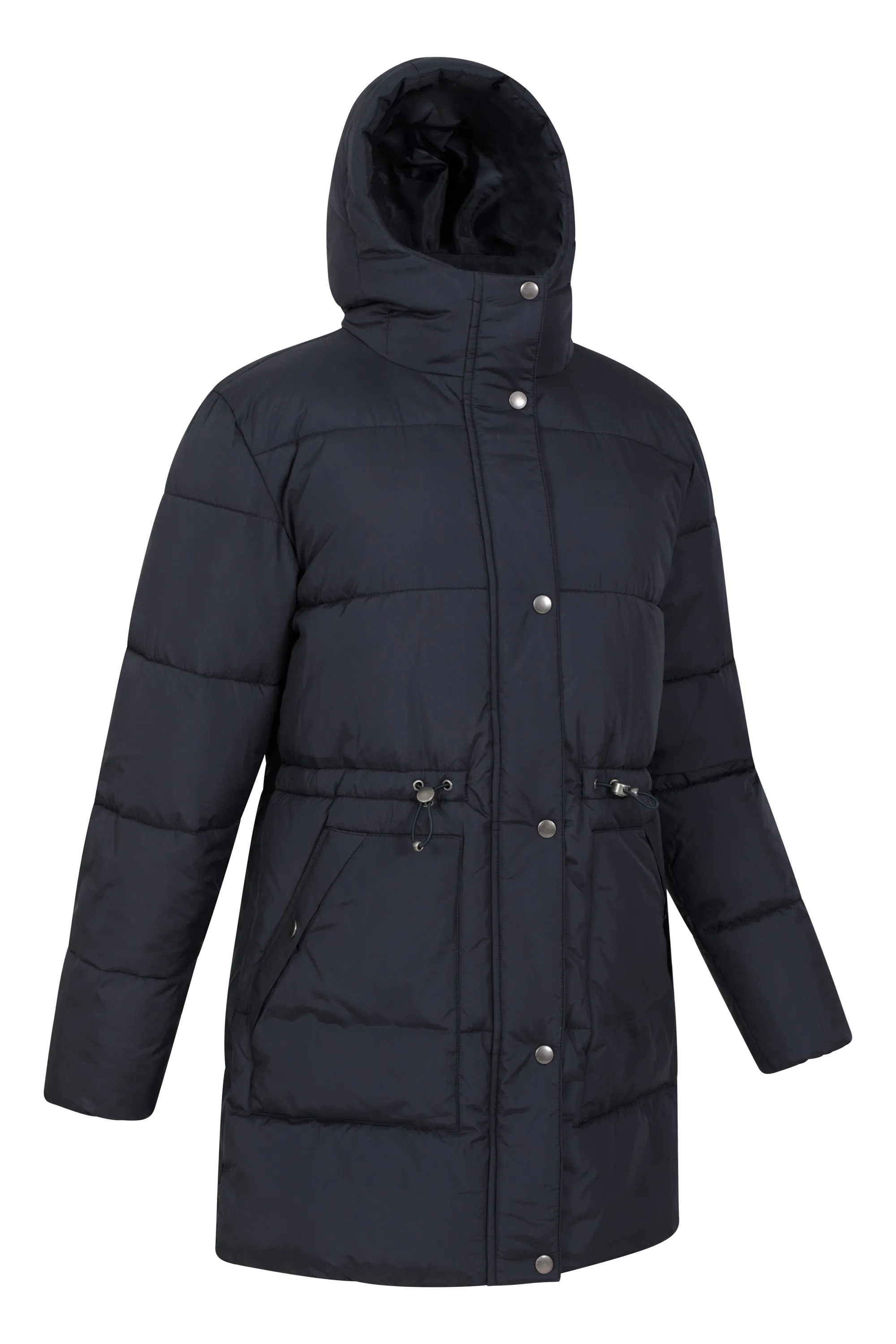 Kentish chaqueta acolchada con cinturón para mujer