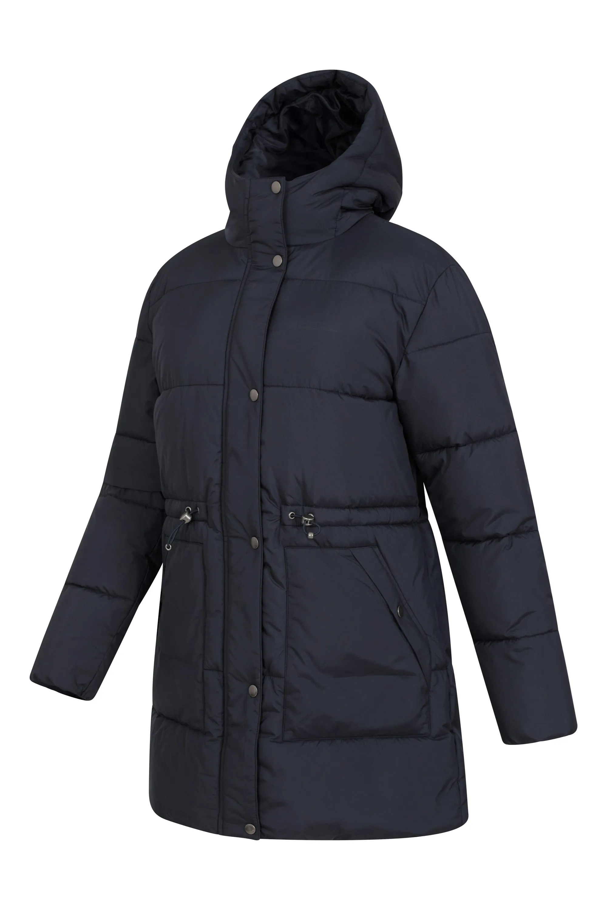 Kentish chaqueta acolchada con cinturón para mujer