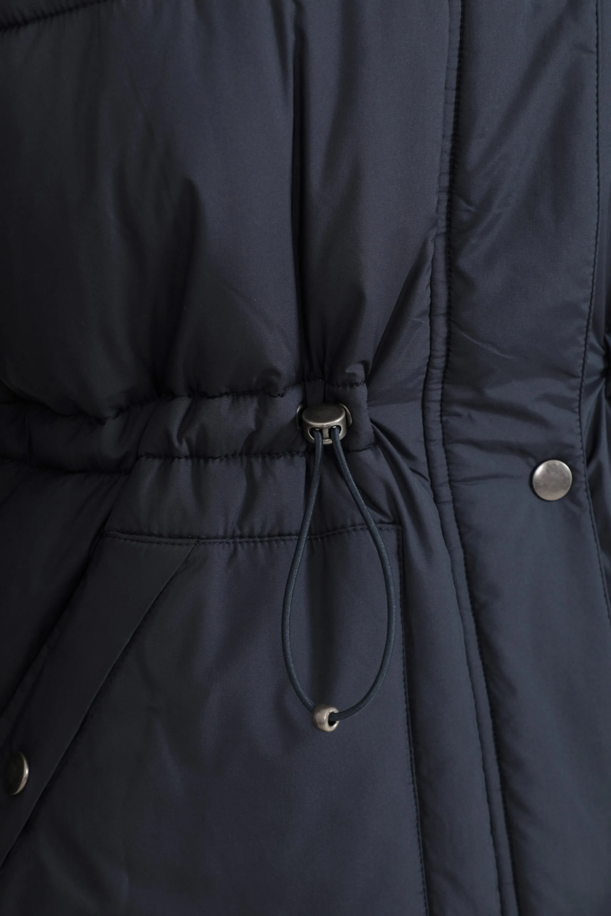 Kentish chaqueta acolchada con cinturón para mujer