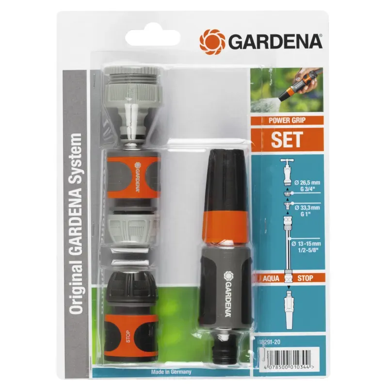 Kit de riego completo con lanza y 3 conectores