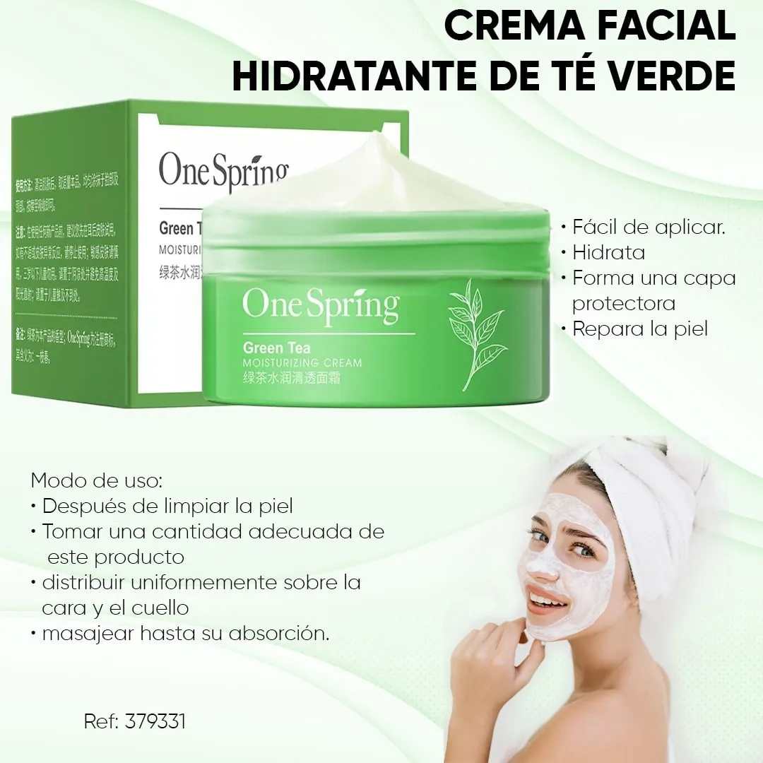 Kit x 3: Tratamiento Facial Hidratante de Té Verde | One Spring