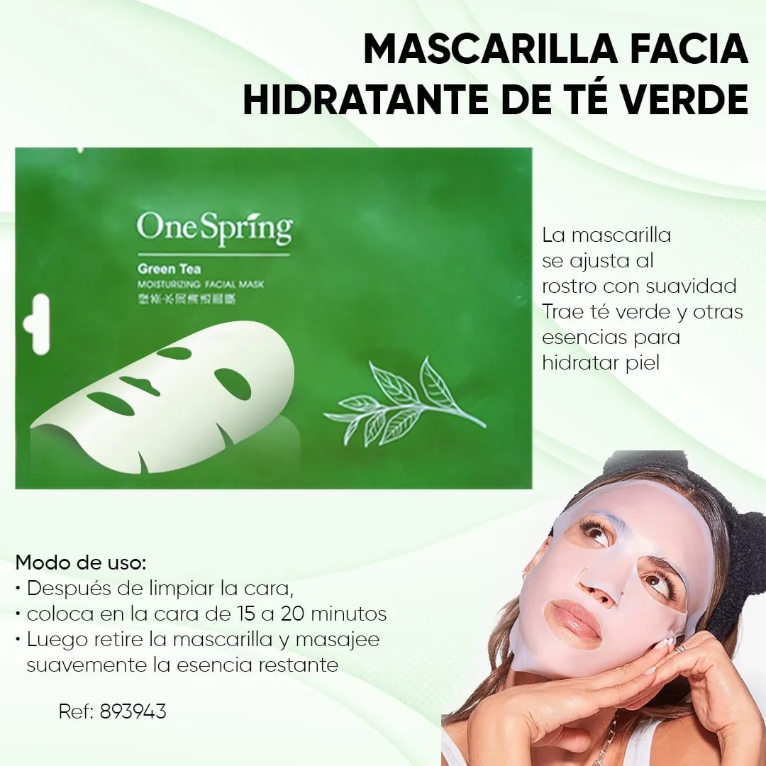 Kit x 3: Tratamiento Facial Hidratante de Té Verde | One Spring