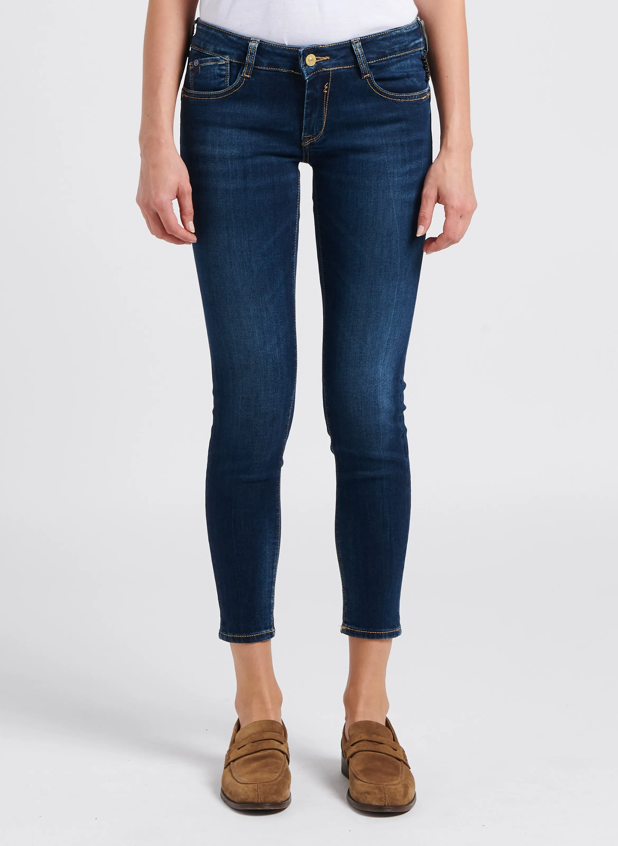 LE TEMPS DES CERISES Vaquero slim elástico en azul