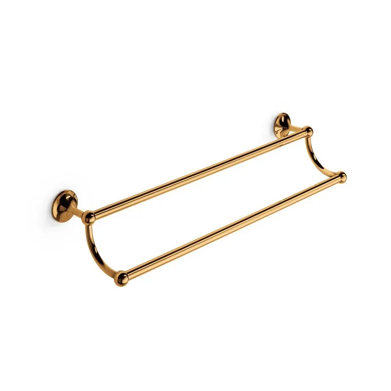 LINEABETA VENESSIA TOALLERO DOBLE 657MM LATÓN DORADO