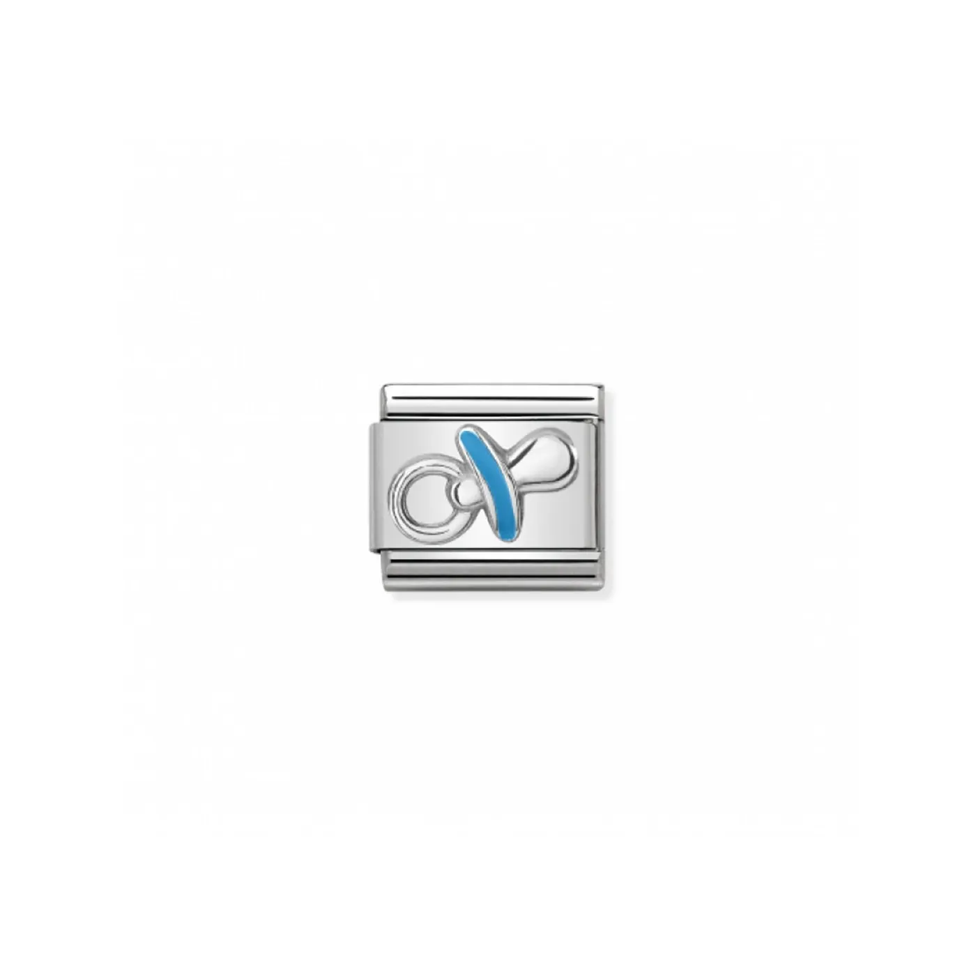 Link Nomination Acero y Plata "Chupete azul" 330202 40