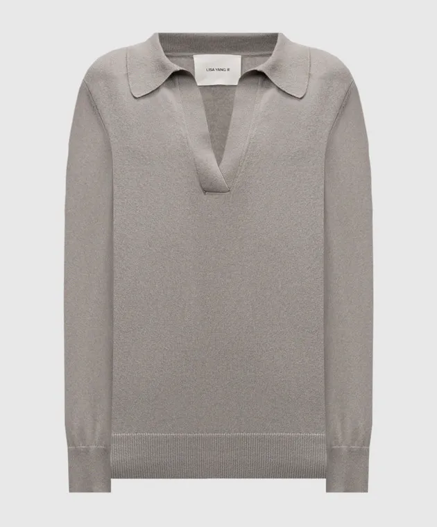 LISA YANG Josefine gray cashmere pullover