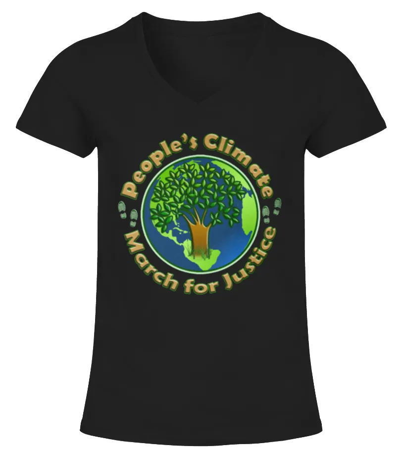 MARCH FOR SCIENCE EARTH DAY 2017 TSHIRT CAMISETA CUELLO PICO MUJER
