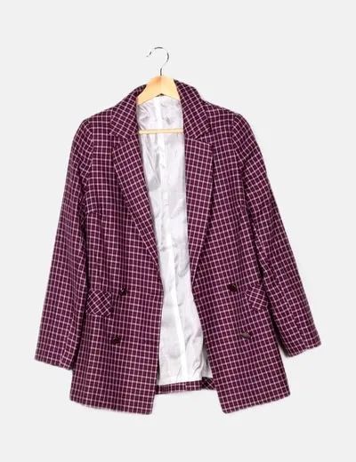 Marieth Blazer morada print cuadros