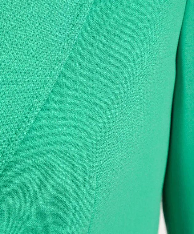 MAX & CO GREEN DOUBLEBREASTED BATIK JACKET