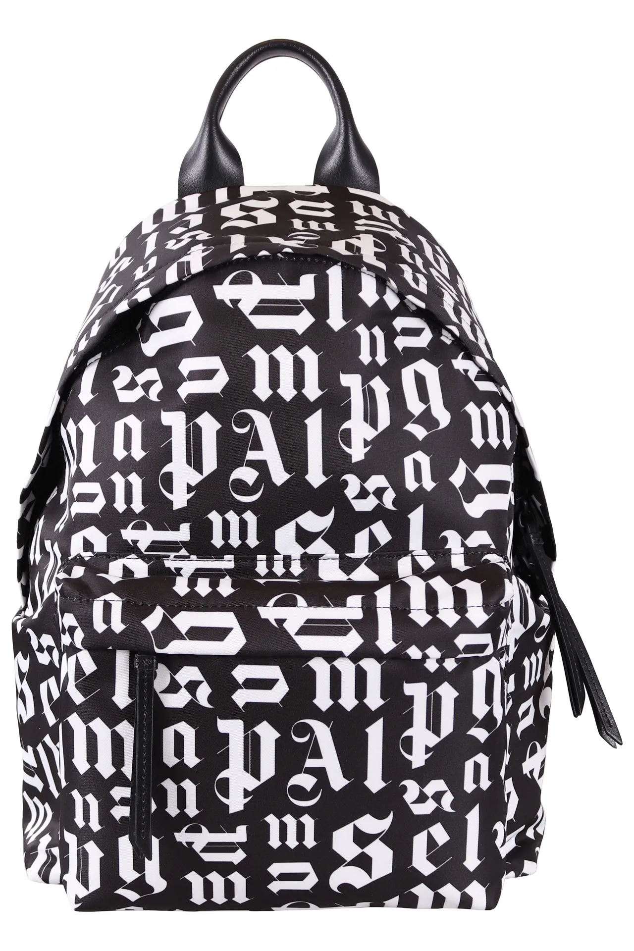 Mochila Palm Angels negra con letras blancas