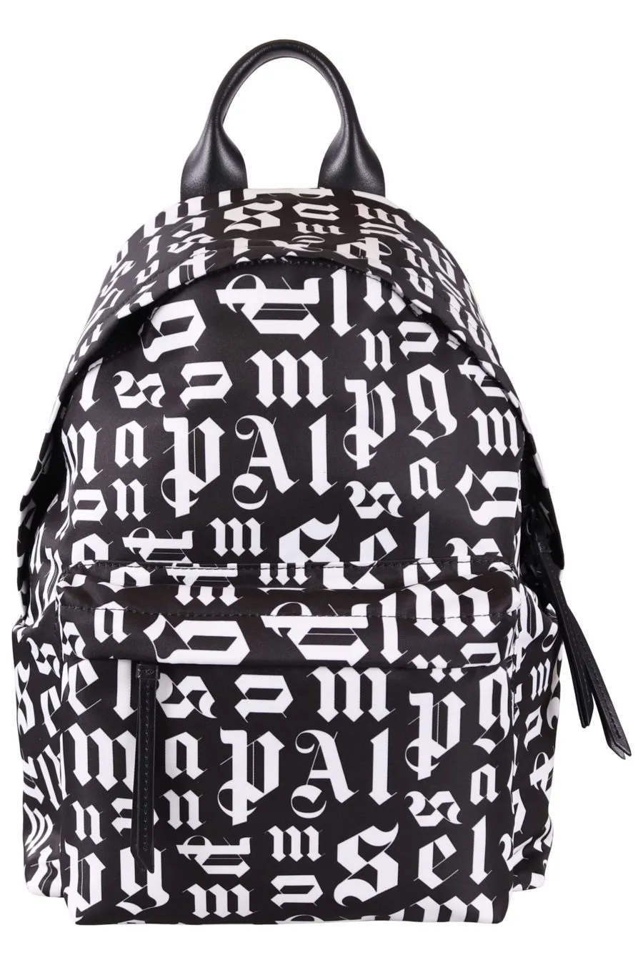 Mochila Palm Angels negra con letras blancas
