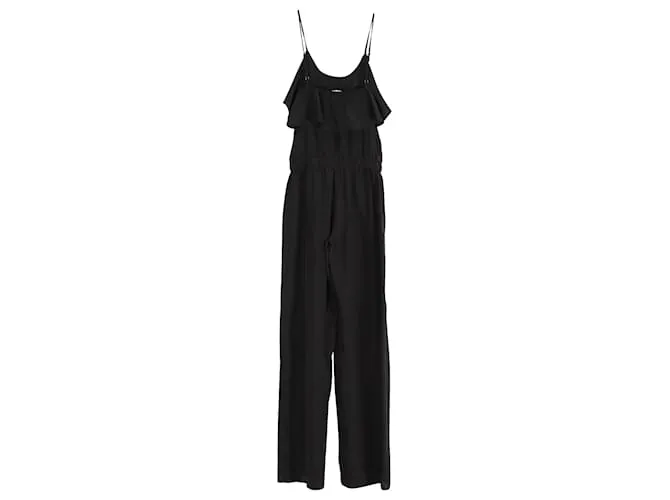 Mono largo sin mangas de poliéster negro de Michael Kors 