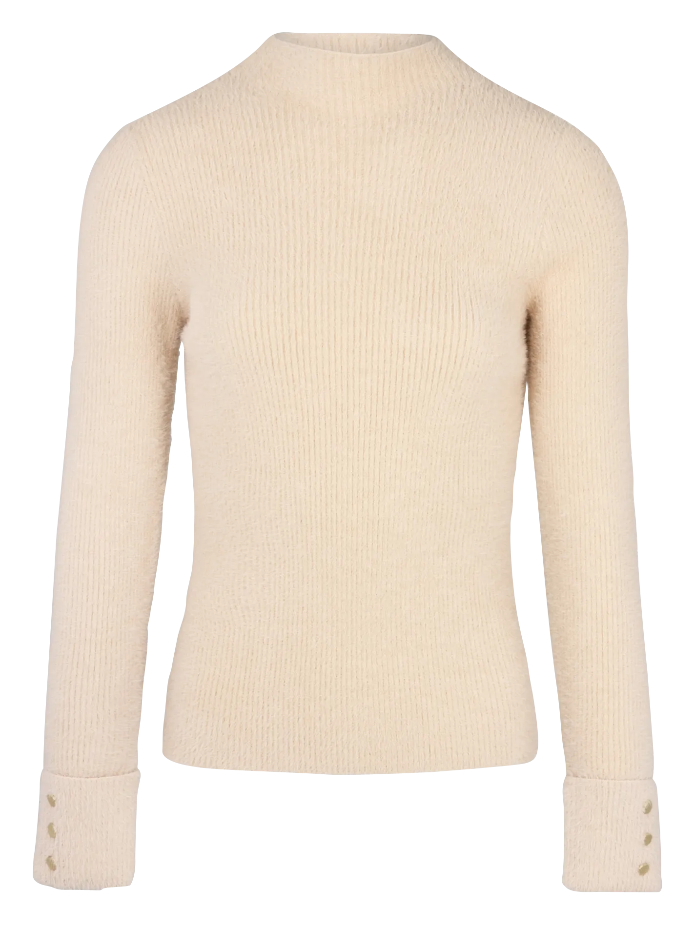 MORIK.N  JERSEY DE PUNTO DE PELO CON CUELLO ALTO EN BEIGE