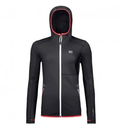 Mujer Ortovox FLEECE HOODY W (negro cuervo) polar