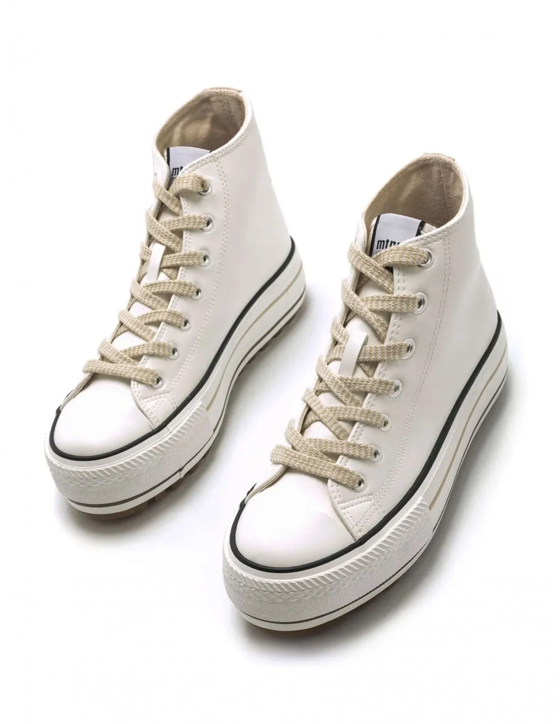 MUSTANG Zapatillas Altas Plataforma Blancas