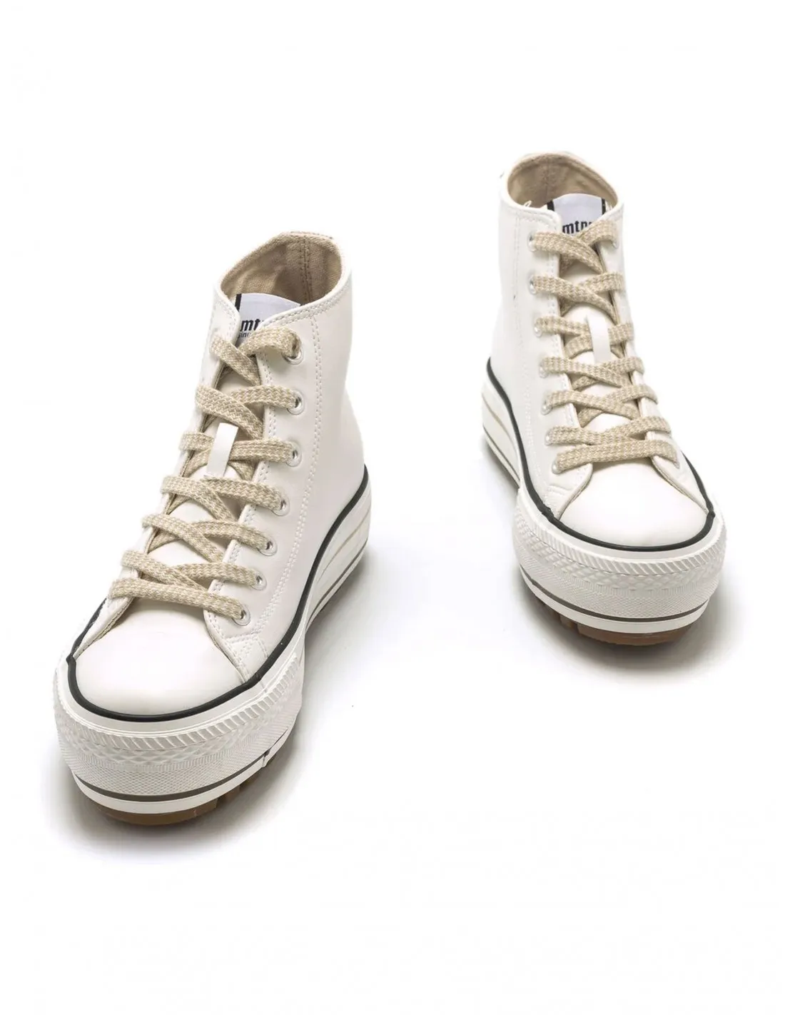 MUSTANG Zapatillas Altas Plataforma Blancas
