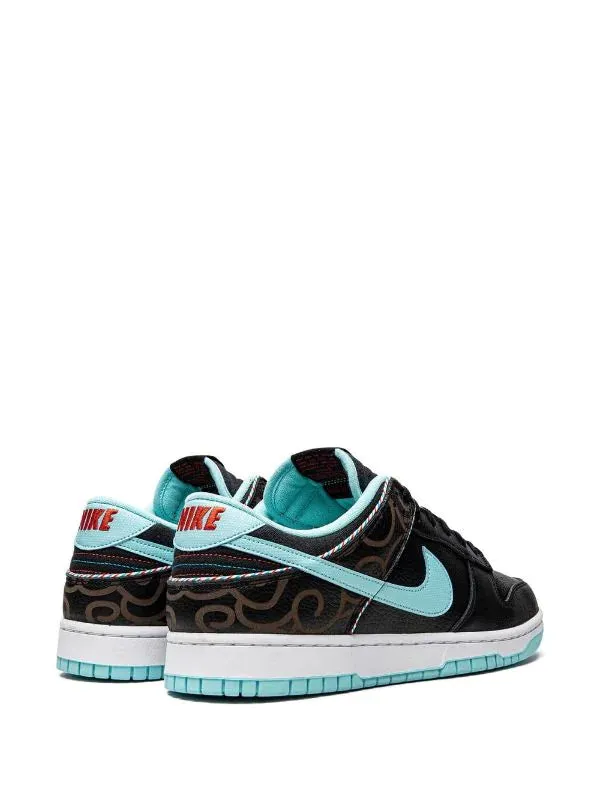 N372O Nike tenis Dunk Low Barbershop black