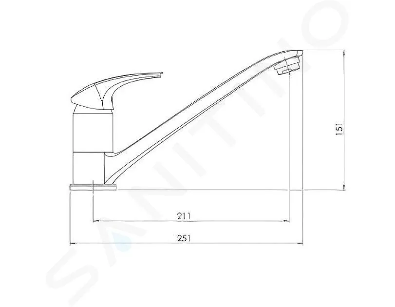 NOVASERVIS METALIA ECO+  GRIFO DE FREGADERO ECO+, CROMO 57091,0E