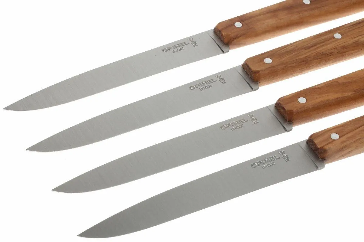 Opinel T001515, cuchillo para carne, Esprit Sud, madera de olivo