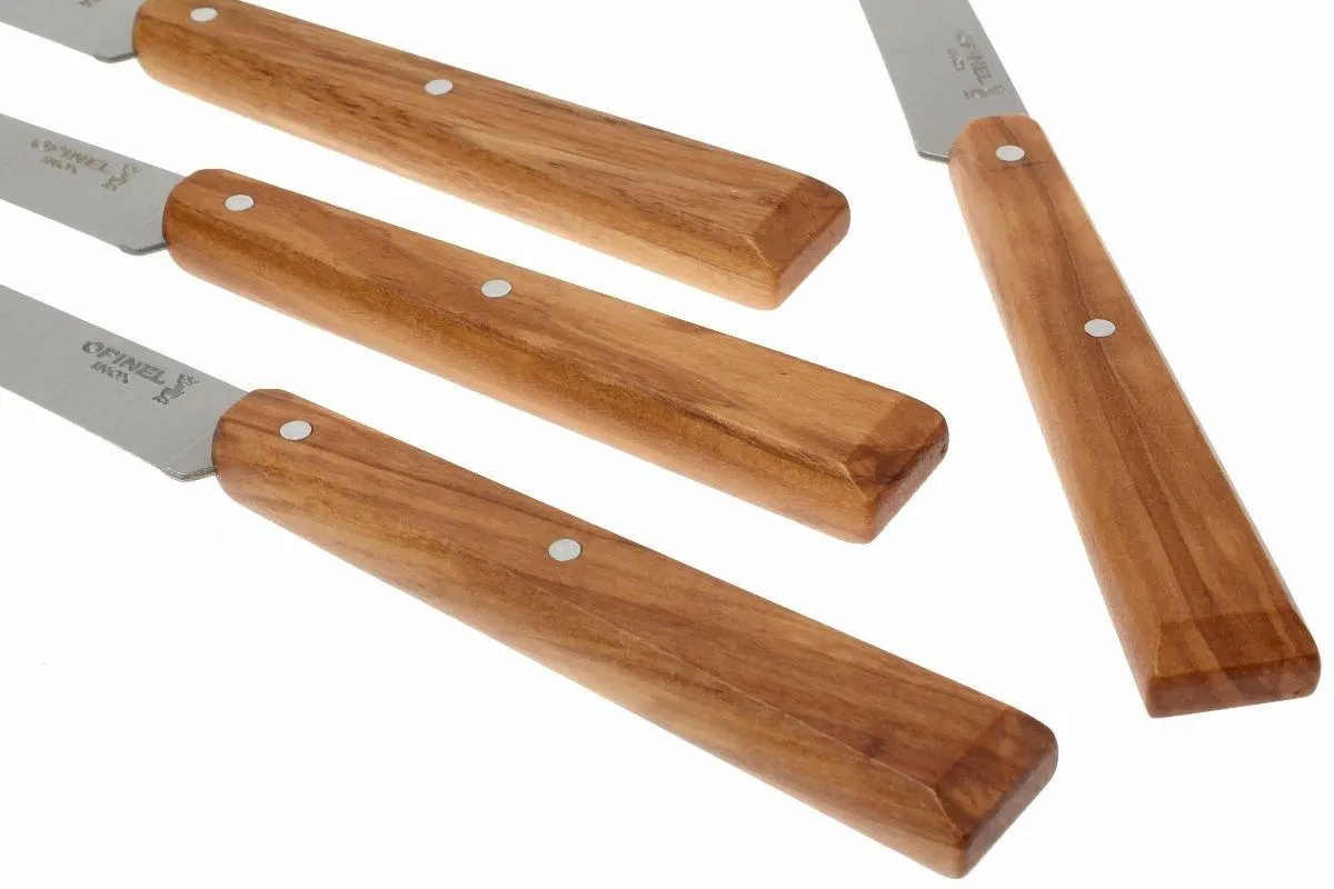 Opinel T001515, cuchillo para carne, Esprit Sud, madera de olivo