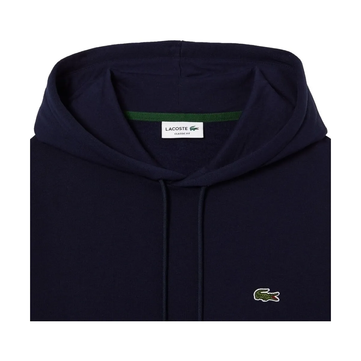 ORGANIC BRUSHED COTTON HOODIE  BLEU MARINE