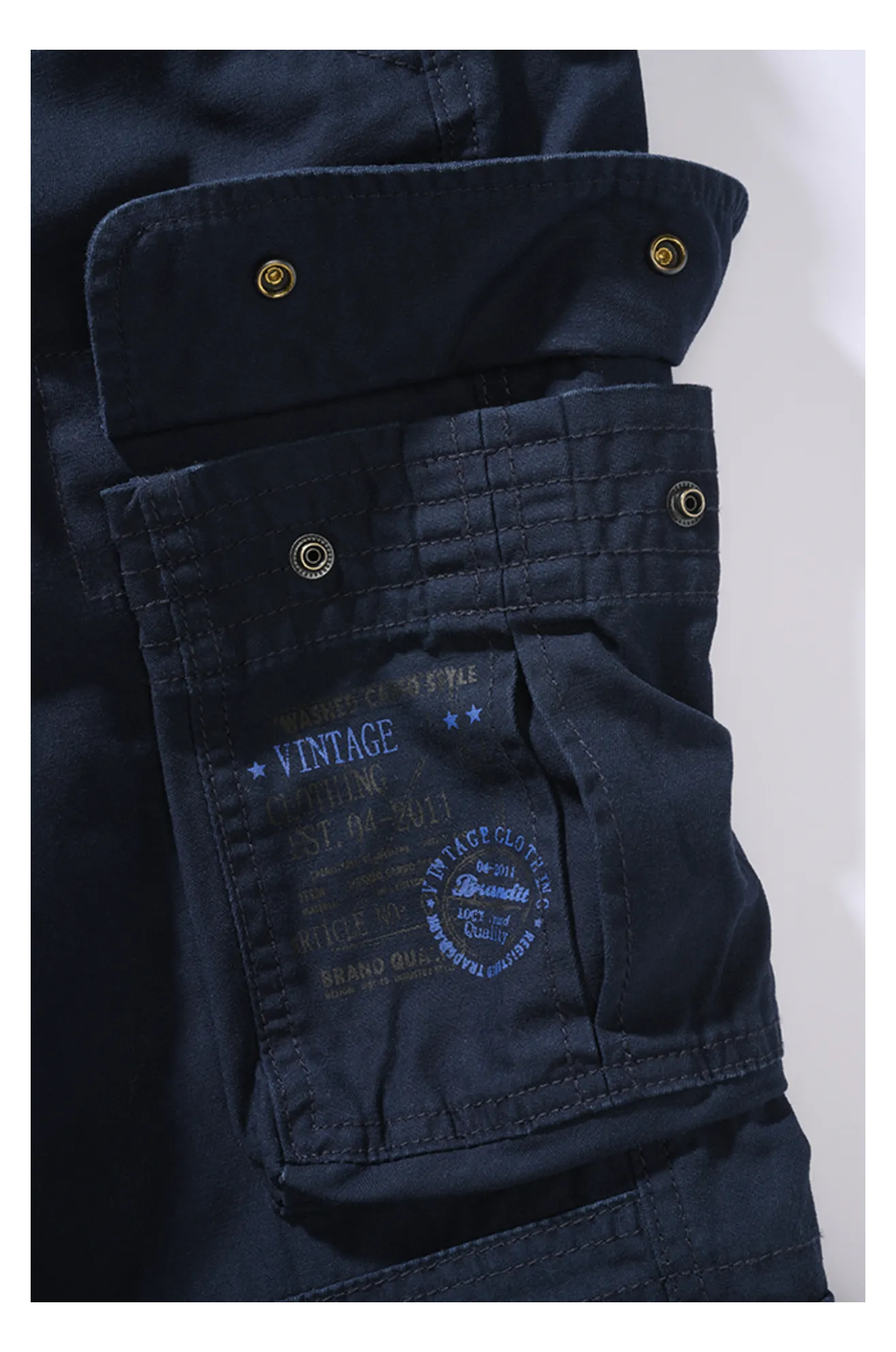 Pantalones Brandit Pure Slim Fit Azul Marino 