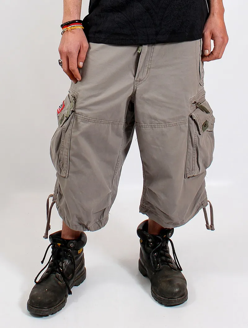 Pantalones cargo 3/4 Molecule 45056, Gris