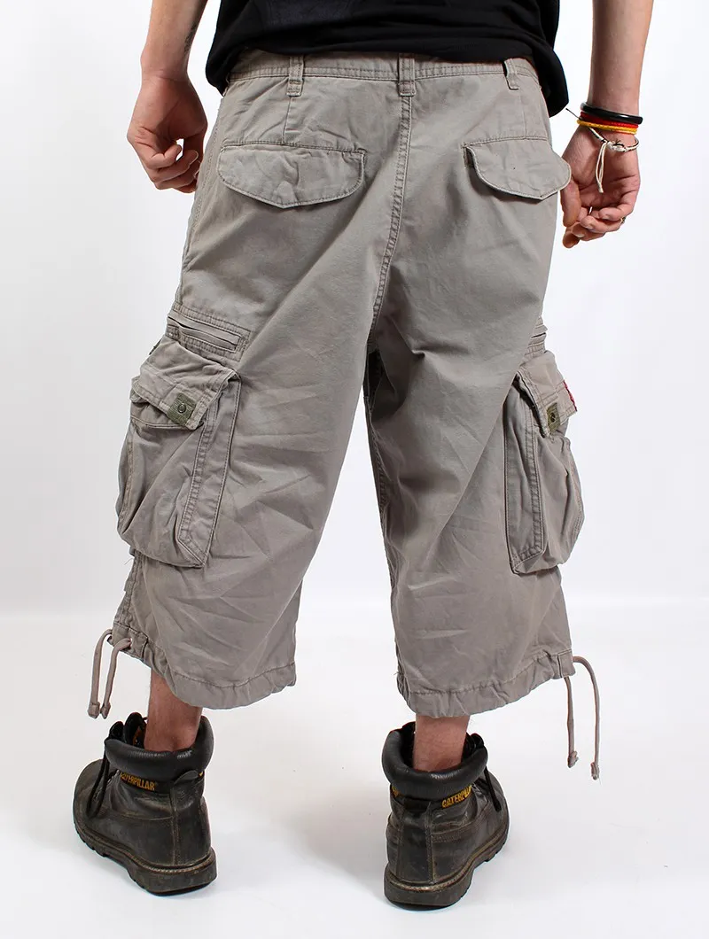 Pantalones cargo 3/4 Molecule 45056, Gris