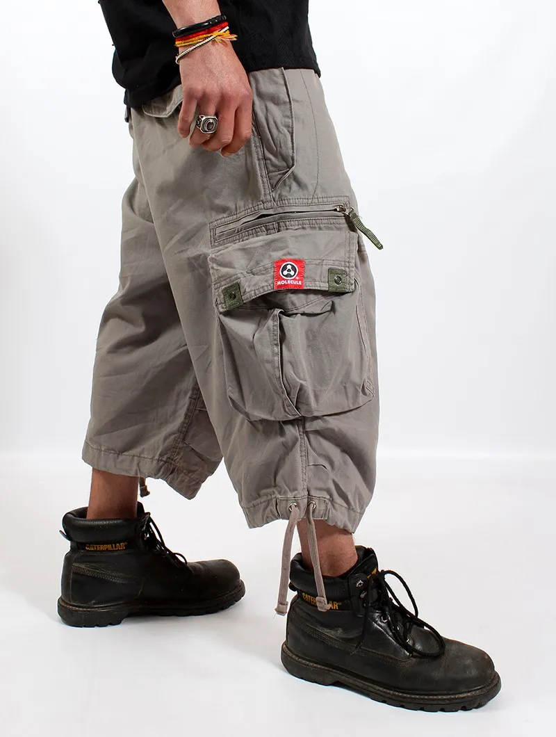 Pantalones cargo 3/4 Molecule 45056, Gris