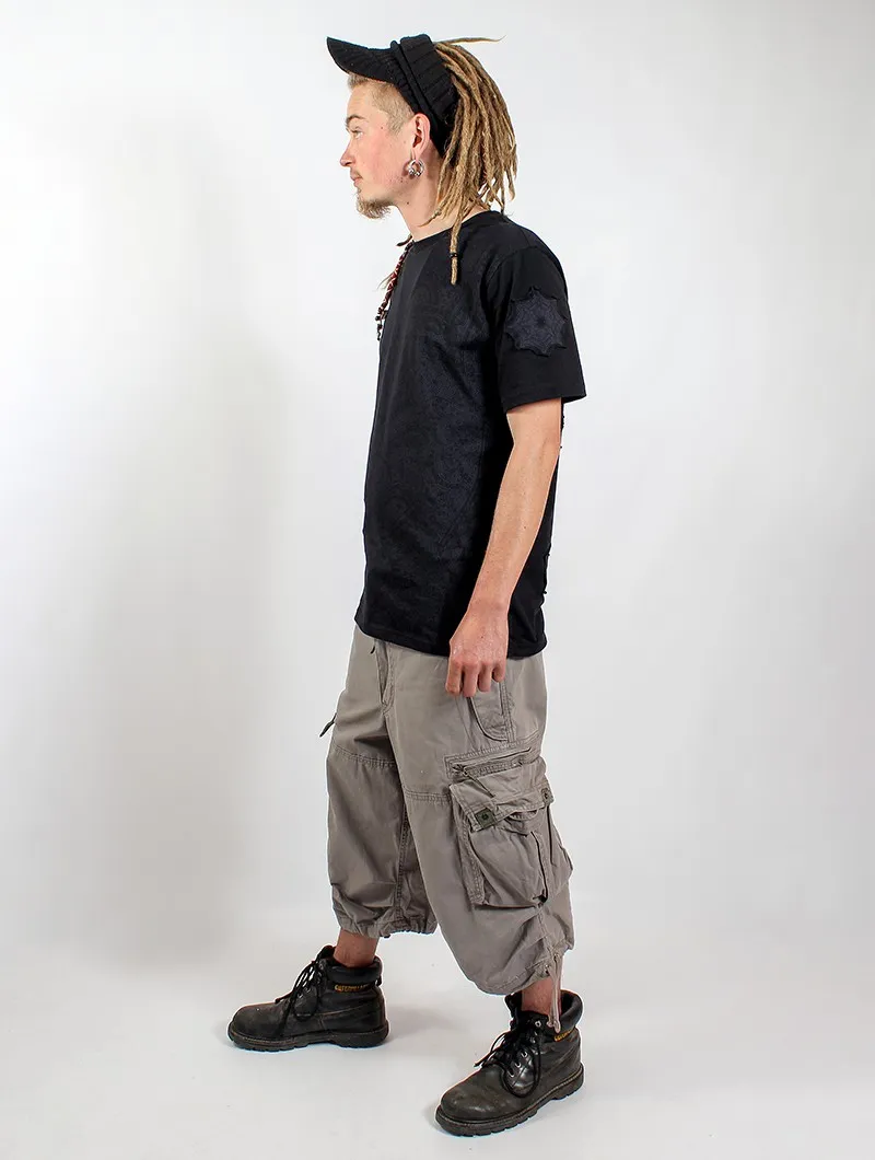 Pantalones cargo 3/4 Molecule 45056, Gris