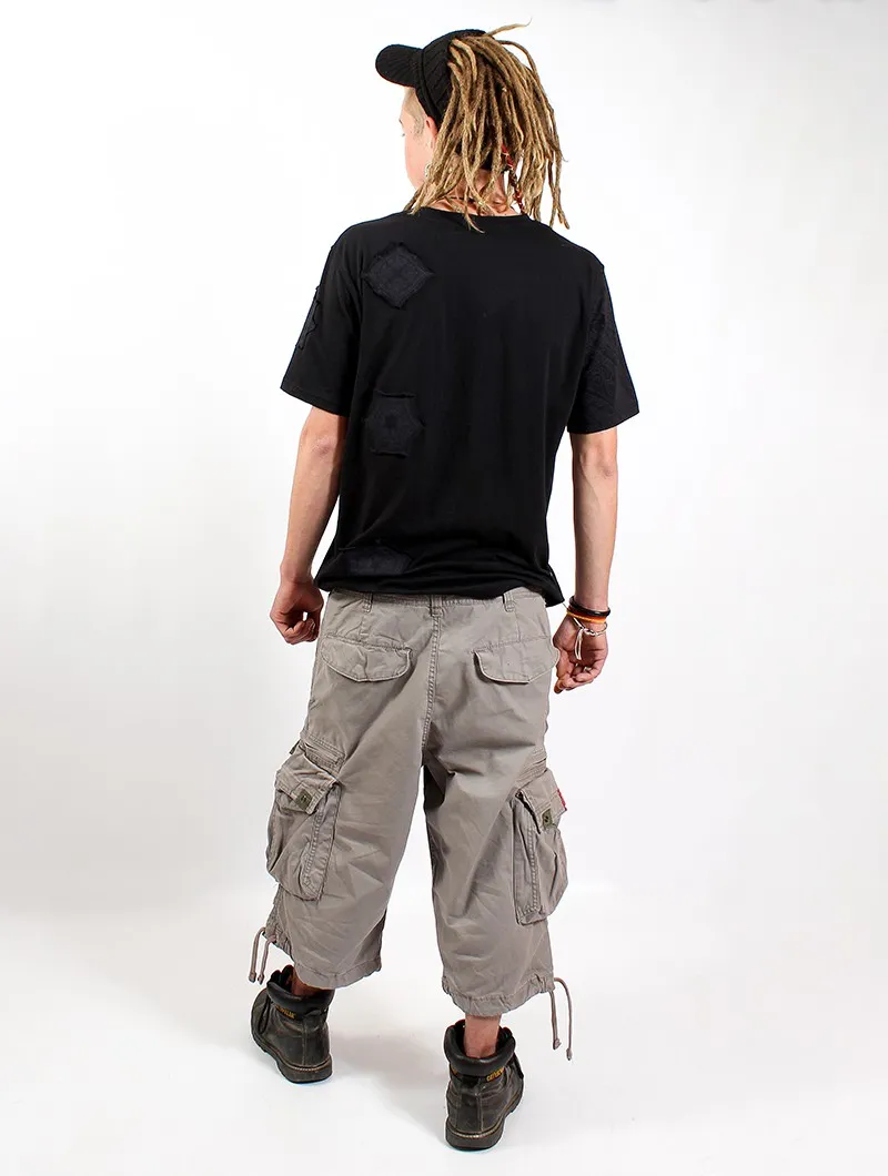 Pantalones cargo 3/4 Molecule 45056, Gris