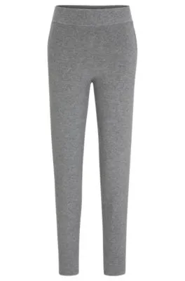 Pantalones de punto de lana virgen y cashmere