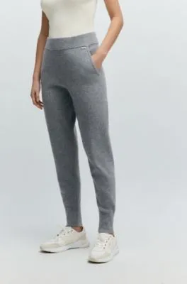 Pantalones de punto de lana virgen y cashmere