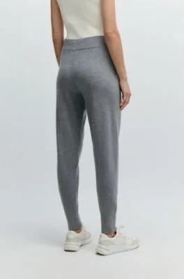 Pantalones de punto de lana virgen y cashmere