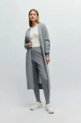 Pantalones de punto de lana virgen y cashmere
