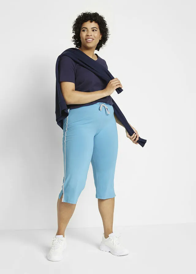 PANTALóN CAPRI DEPORTIVO, PITILLO (2 UNIDADES) AZUL CARIBEBLANCO