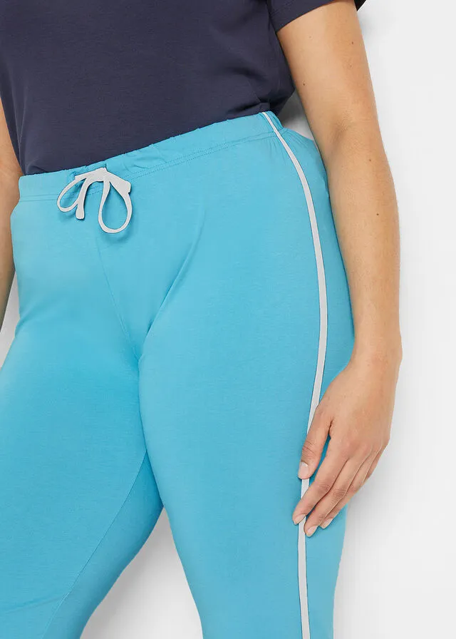 PANTALóN CAPRI DEPORTIVO, PITILLO (2 UNIDADES) AZUL CARIBEBLANCO