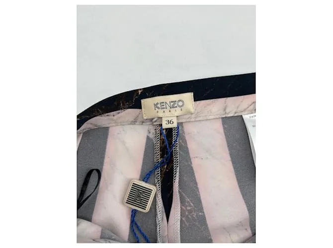 Pantalón KENZO T.FR 36 Poliéster Negro 